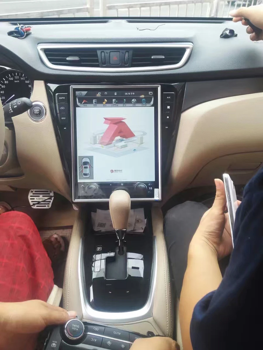 12," вертикальный ips экран Автомобильный Радио плеер для Nissan Qashqai gps PX6 tesla carplay головное устройство Android 8,1 Автомобильный мультимедийный