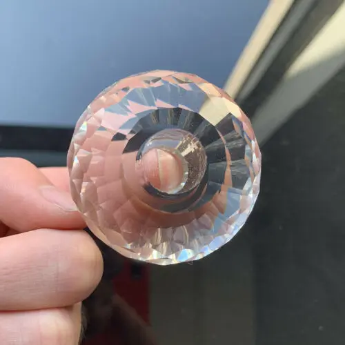 Tanio 50MM Rondelle 3D Faceted kryształowa kulka szklany żyrandol część sklep