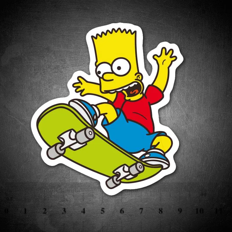 

Cartoon Simpsons Waterproof PVC Children DIY Stickers Skateboard Guitar Suitcase Graffiti Sticker Kids Classic Toy