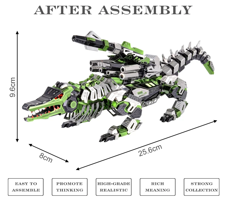 ММЗ модель Microworld 3D Металл болотный gavial DIY сборные модели наборы собрать головоломки игрушки для взрослых подарок