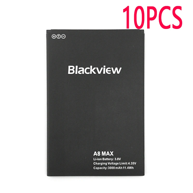 

10PCS 100% Original 3000mAh A8 Max Battery For Blackview A8 Max Phone Latest Production High Quality Battery+Tracking Number