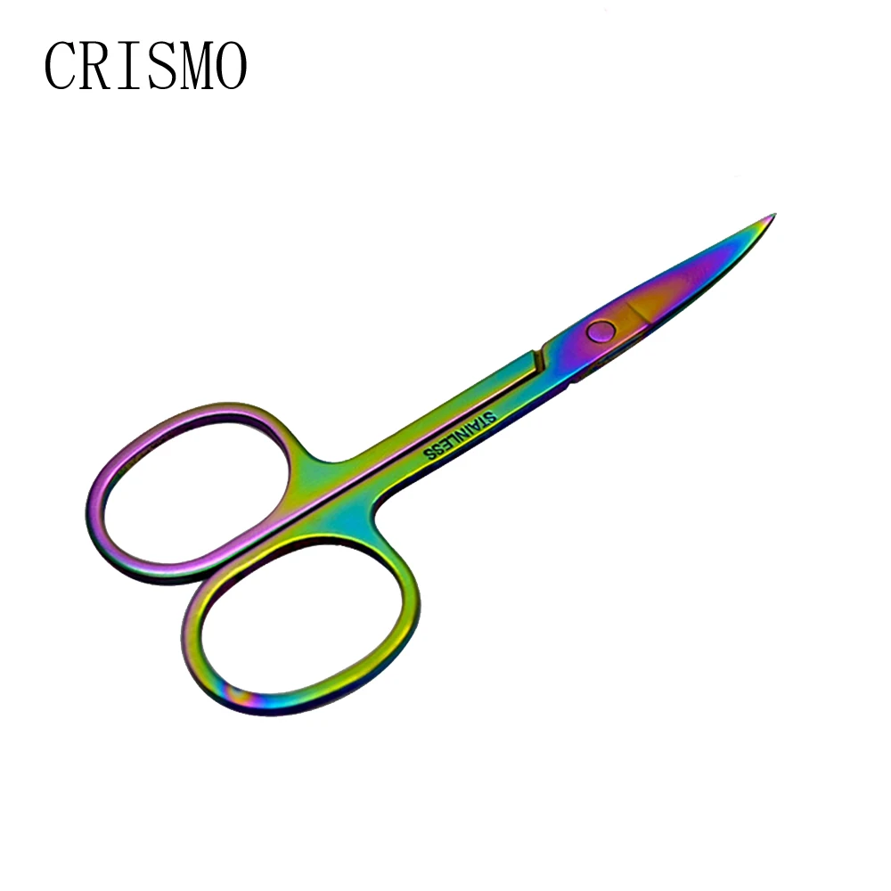 CRISMO 1 шт. модные портативные ножницы для стрижки бровей из нержавеющей стали