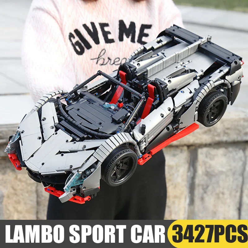 Najtaniej 23006 Tehnic samochody zabawkowe kompatybilne z Legoing MOC 10574 tourninis Veneno Roadster Model samochodu klocki do budowy prezent bożenarodzeniowy dla dzieci