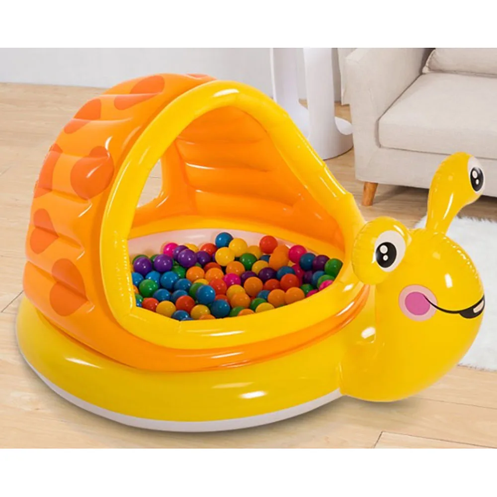 

Inflatable Pool Kids Baby Bath Swim Tubs Snail Shape Newborn Swimming Pool Thickening Portable Safety Thick Bathtub Play Toys