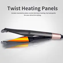 110-220 В Pro 2 в 1 выпрямитель для волос бигуди ионная инфракрасная керамика выпрямление волос щипцы для завивки волос салонный волновой стайлер инструмент