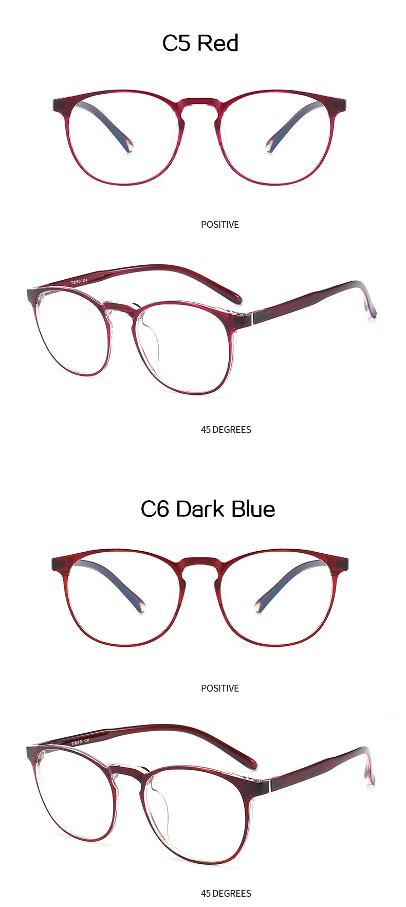 Imwete анти-синий фотохроматический TR 90 круглые мужские и женские очки ультра-светильник оправа двойного назначения линзы мужские и женские очки для глаз UV 400