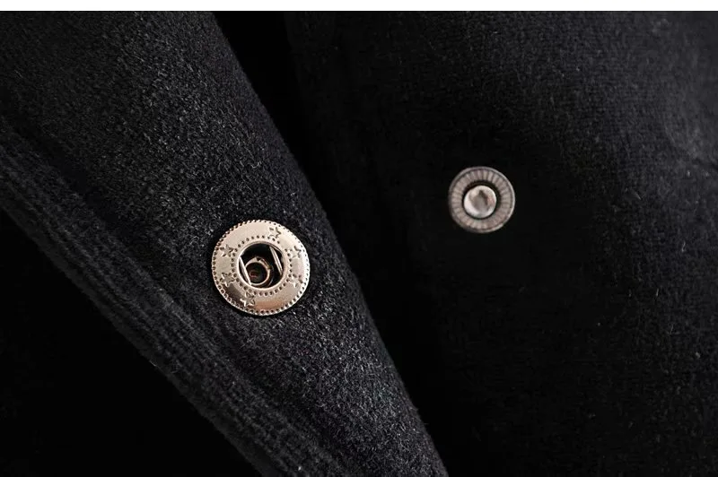 

Kd05 Autumn New Style Black And White with Pattern Loose-Fit Slimming Long Sleeve Metal Buckle Jacket Women's Baseball Uniform C