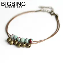 C136 BIGBING ювелирные изделия, модный двойной простой керамический браслет с колокольчиками, высокое качество