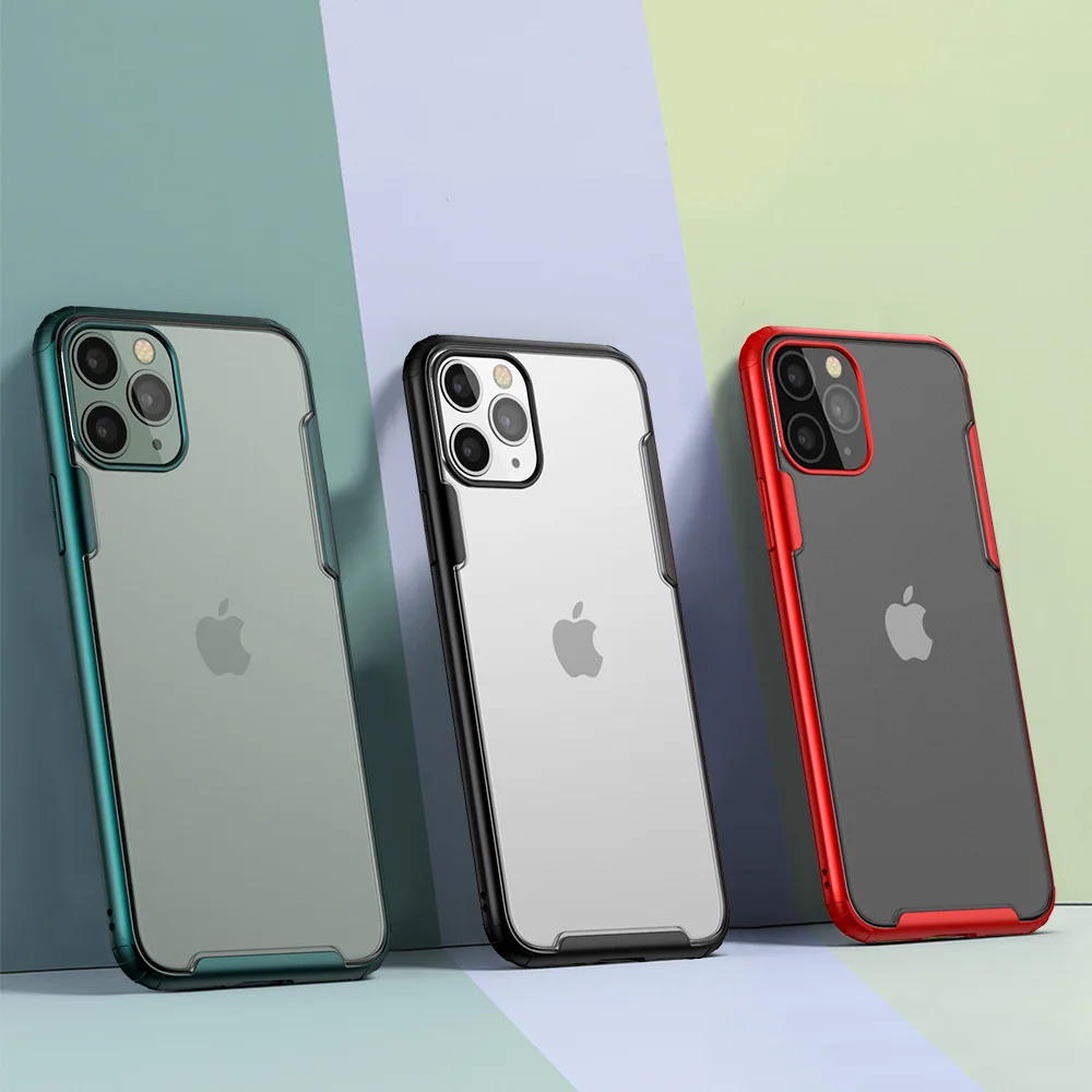 Противоударный защитный чехол для Apple iPhone 11Pro Max X XS Max XR защитный силиконовый из ТПУ объектив прозрачная задняя крышка