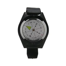 Открытый Кемпинг Туризм Велоспорт охота водонепроницаемые наручные часы дизайн Компас легкий портативный пластиковый браслет указатель