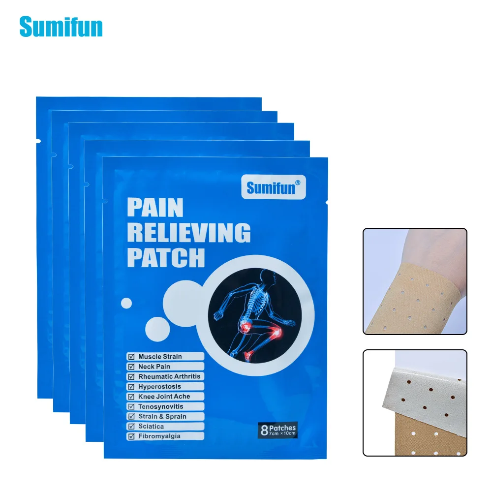 PROD 1005001391356335 CN Herb 8 Pcs Pain Relieving Patch Muscle Strain
Neck Pain Sciatica Fibromyalgia