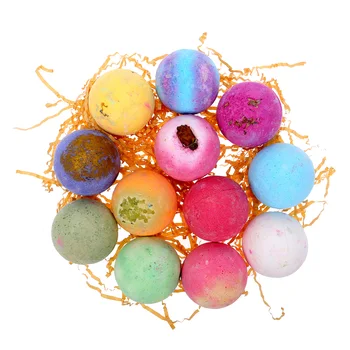 

12pcs 1000G Bath Salt Ball Bombs Body Cleaner Multi-color Spa Essential Oils Bath Bomb Kit Moisturizing Dry Skin Aromatic Odor