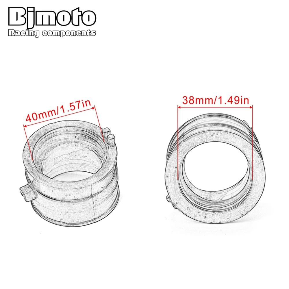 BJMOTO МОТОЦИКЛ КАРБЮРАТОР шарнир Впускной регулятор Интерфейс адаптер для карбюратора для Honda 16211-MR1-690 Steed 400 1992-1997