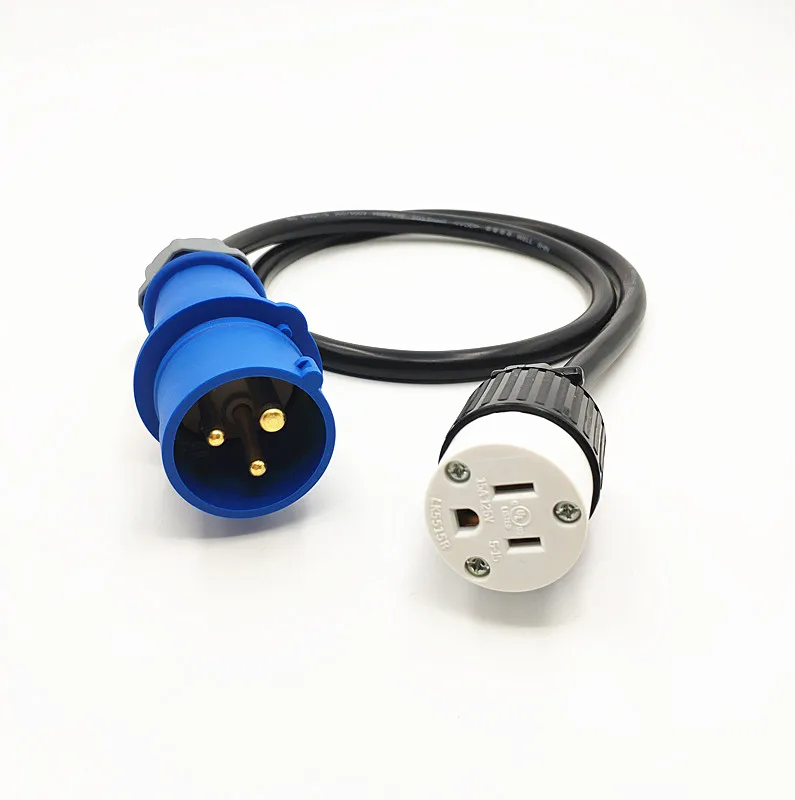 IEC309 to 5 15R Outlet Socket Power cord,convert the 316C6 to 5515R