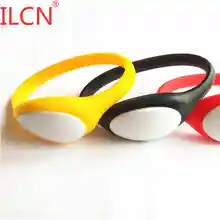 125 кГц RFID водонепроницаемый силиконовый браслет перезаписываемый копировальный смарт-тег брелок RFID T5577 кольцо для ключей для контроля доступа 1 шт