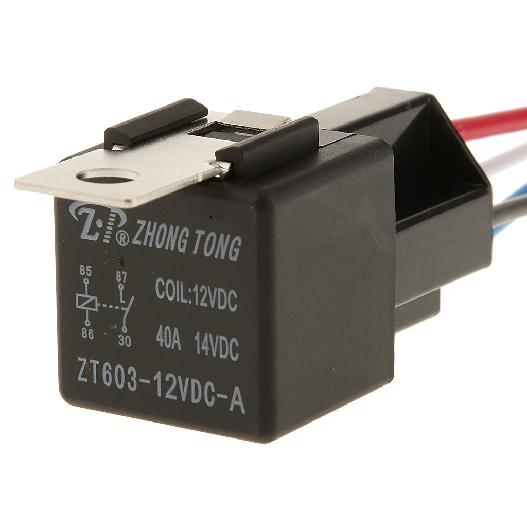 Automobile Relay 12v 40A 4PIN Waterproof Integrated High Quality 4Wires
