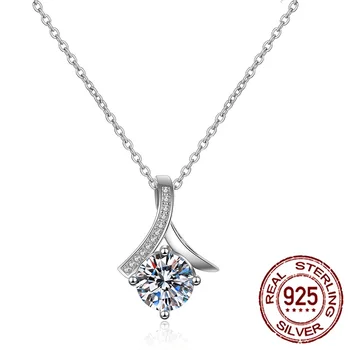 

925 Sterling Silver Elegant and Simple Mermaid Tail Pendant Necklace with Wing Pendant Chain for Women Anniversary Jewelry Gifts