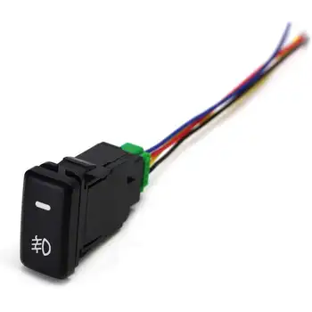 

Auto Retrofit Switch Waterproof Toggle Switch Fog Lamp Switch With 4 Line For Toyota Lexus White Light