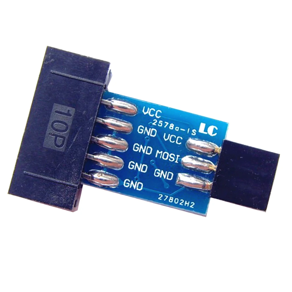 10pin к 6pin адаптер конвертер Разъем для AVRISP USBASP Arduino