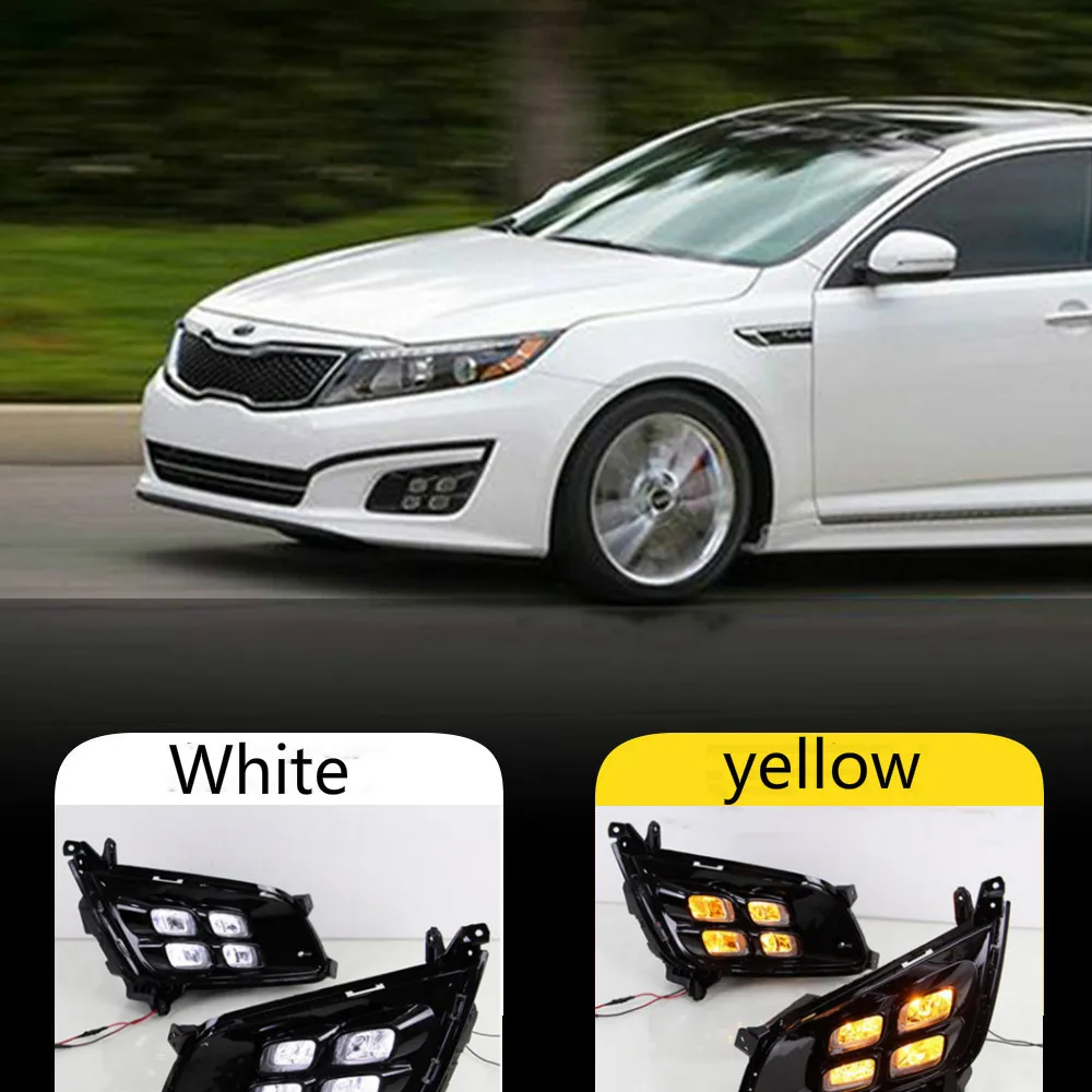 Светодиодные дневные ходовые огни для Kia Optima K5 2014 2015 2016 автомобильные аксессуары