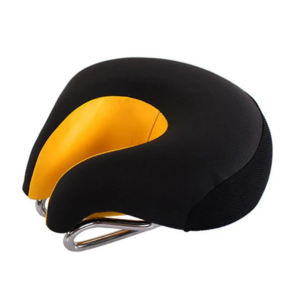Wide Bicycle Seat Without Nose Mountain Bike Saddle Comfortable Bicycle Seat Cushion High Strength Breathable for Men Saddle