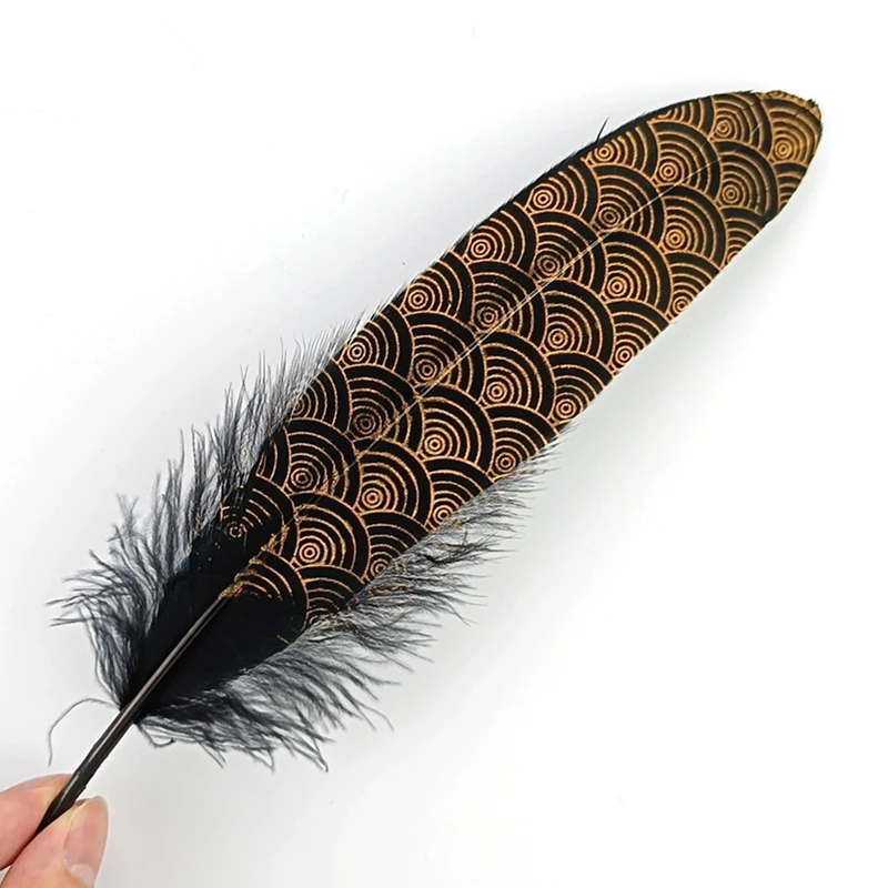 Gold Dipped Goose Feathers 4
