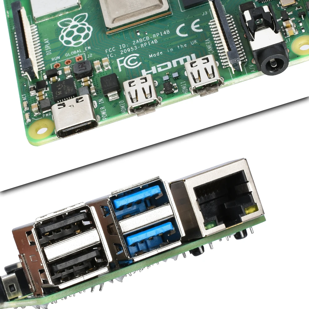  New 4GB RAM Raspberry Pi 4 Model B Development Board Cortex-A72 1.5GHz Support WIFI Bluetooth 5.0 1