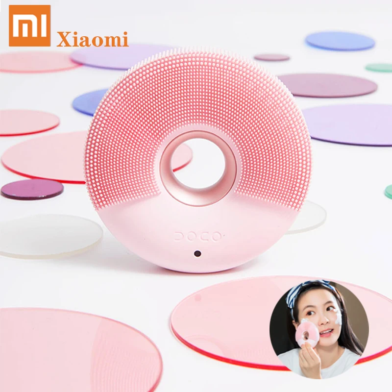 Xiaomi DOCO Electric Face Cleansing Brush MIJIA Ultrasonic Skin Scrubber Silicone Sonic Vibrator Cleaner facial cleaning Device Xiaomi DOCO Electric Face Cleansing Brush MIJIA Ultrasonic Skin Scrubber Silicone Sonic Vibrator Cleaner facial cleaning Device
