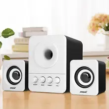 Проводной 3,5 мм разъем 3D объемный USB 2,1 бас с сабвуфером компьютерный динамик регулируемый портативный пластиковый Настольный Ноутбук звук мини