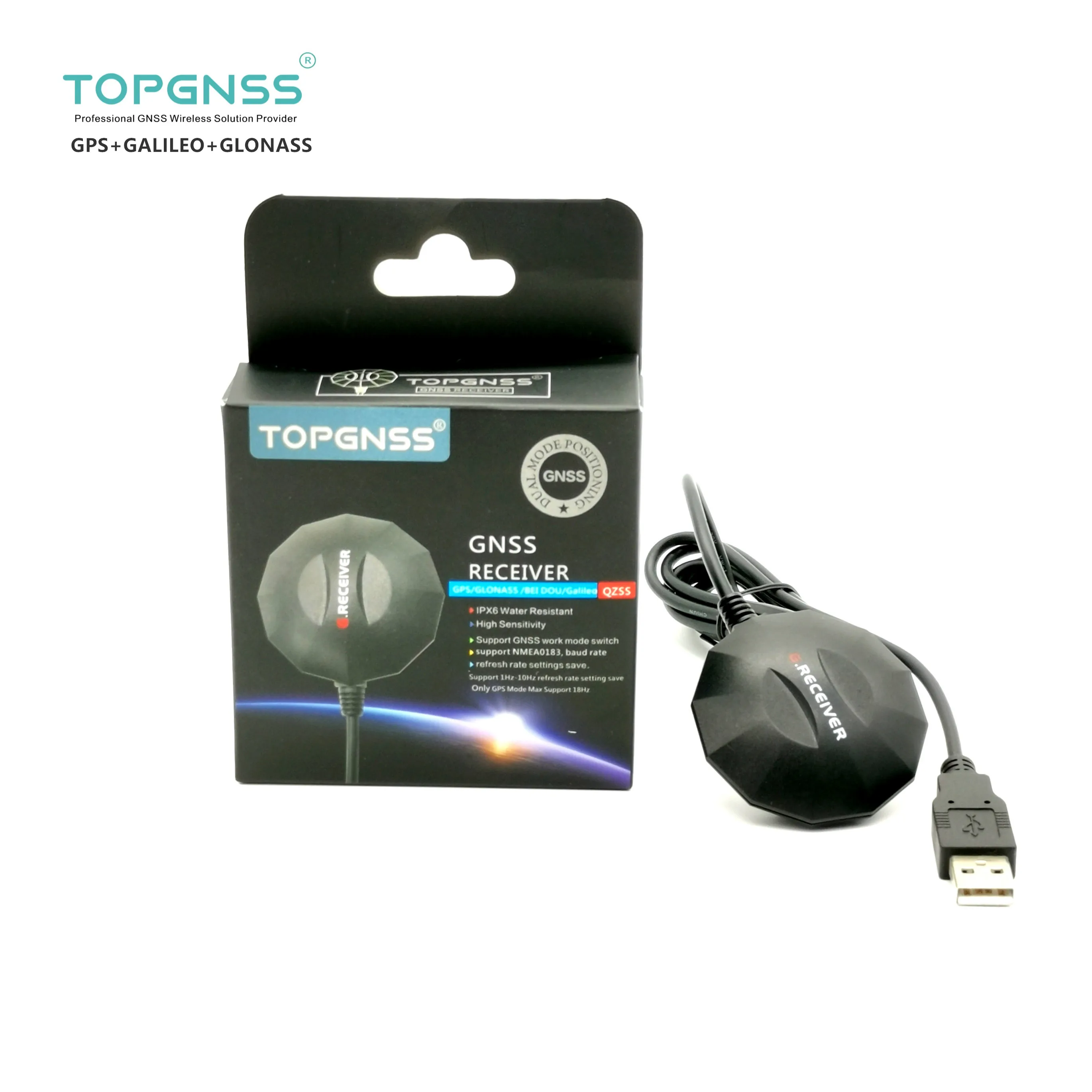 Приемник USB GPS GLONASS GALILEO промышленное применение приемник GNSS100L GNSS GALILEO|Приемник и