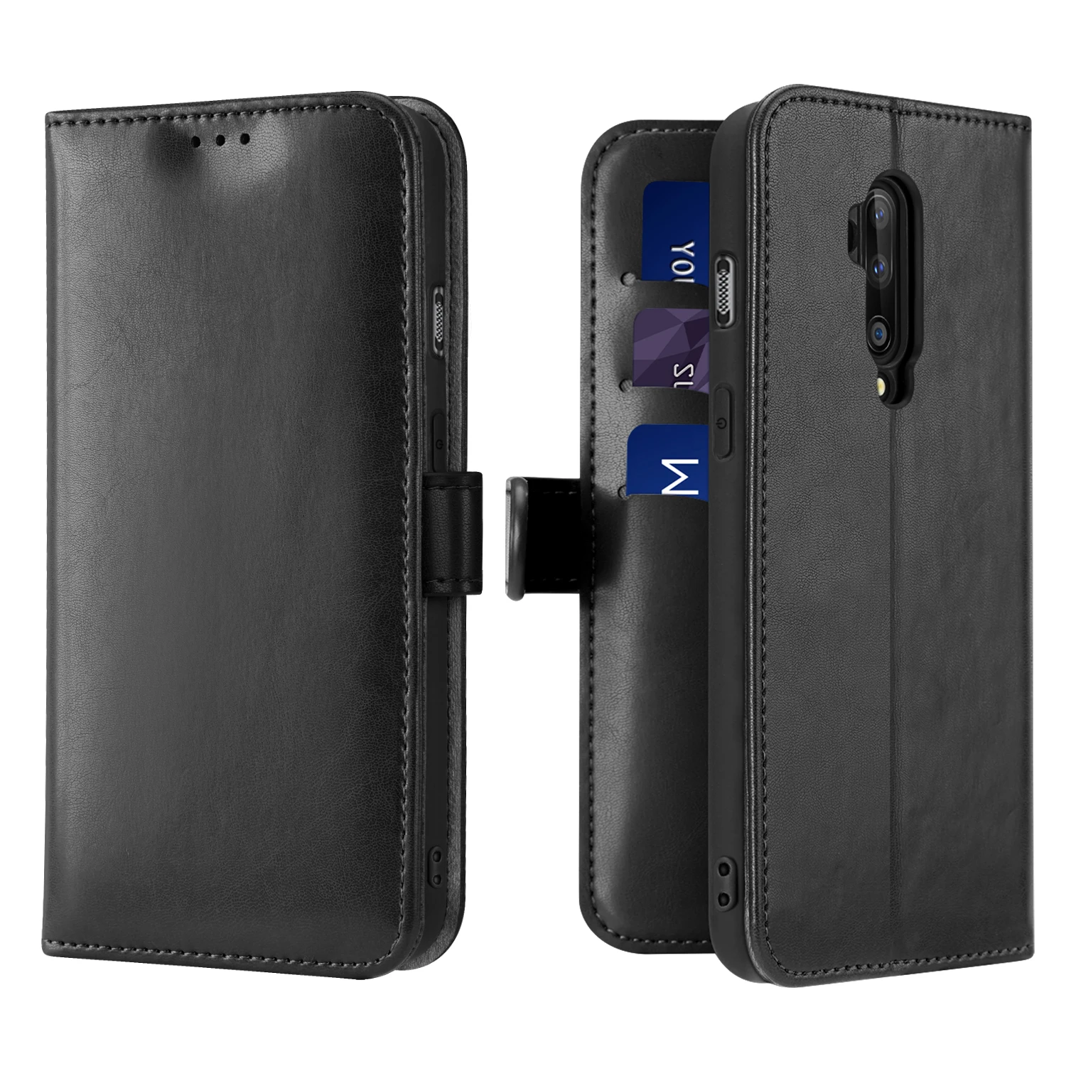 Роскошный чехол-книжка из Флокированной Кожи Чехол One Plus 7T Pro магнитный
