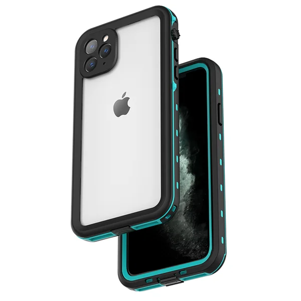 HOTR Waterproof Phone Case for iPhone 11 pro max Swimming Diving Waterproof PC Cover for iphone 11 pro Full Protect Coque - Цвет: Blue