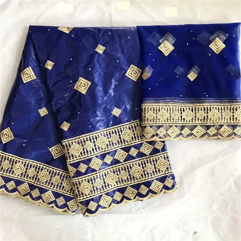 Новое поступление Африканский Базен Riche ткань Guinea жаккард Дамаск с вышитым тюлем кружевной комплект африканская кружевная ткань! WXF1211