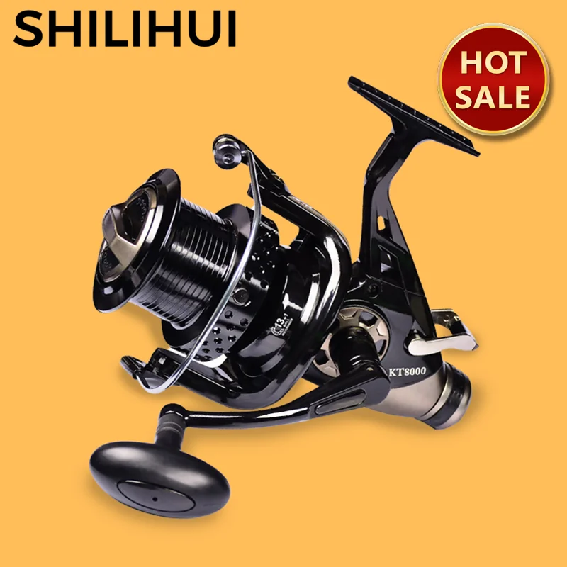 Big 15~28kg Max Drag Metal Spool Fish Reel Spinning Power for Bass Carp Pike Fishing Pesca Trolling Accesorios Strong | Спорт и