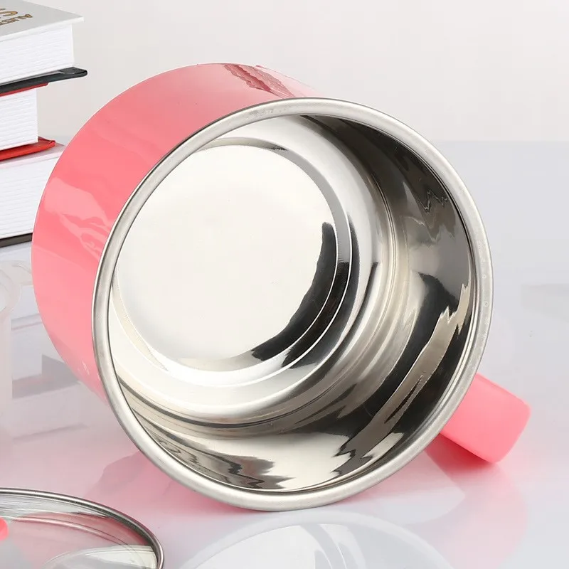 1.5L 220V Multifunction Electric Stainless Steel Hot Pot Mini Noodles Rice Cooker For Travel And Home Using EU/AU/UK/US Plug 2