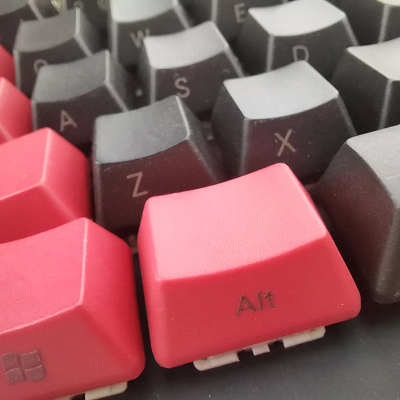 104 IDOBAO Oem профиль боковая печать Pbt колпачки для ключей черный и красный цвет ANSI