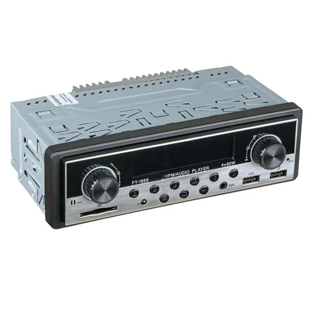 Автомобильный Mp3 двойной Usb беспроводной плеер U диск карта радио приемник автомобильный электронный аудио и видео плеер аудио - Формат цифровых медиаданных: Silver