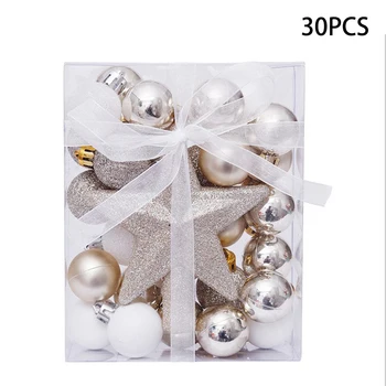 

PVC Christmas decoration ball Supplies Birthday 30Pcs 30mm Tree Ball Bauble