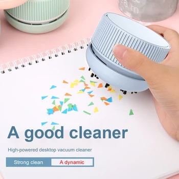 

Dust Collector Desktop Vacuum Cleaner Mini Clean Scraps Machine For Notebook Computer Keyboard Office Supplies USB Charging