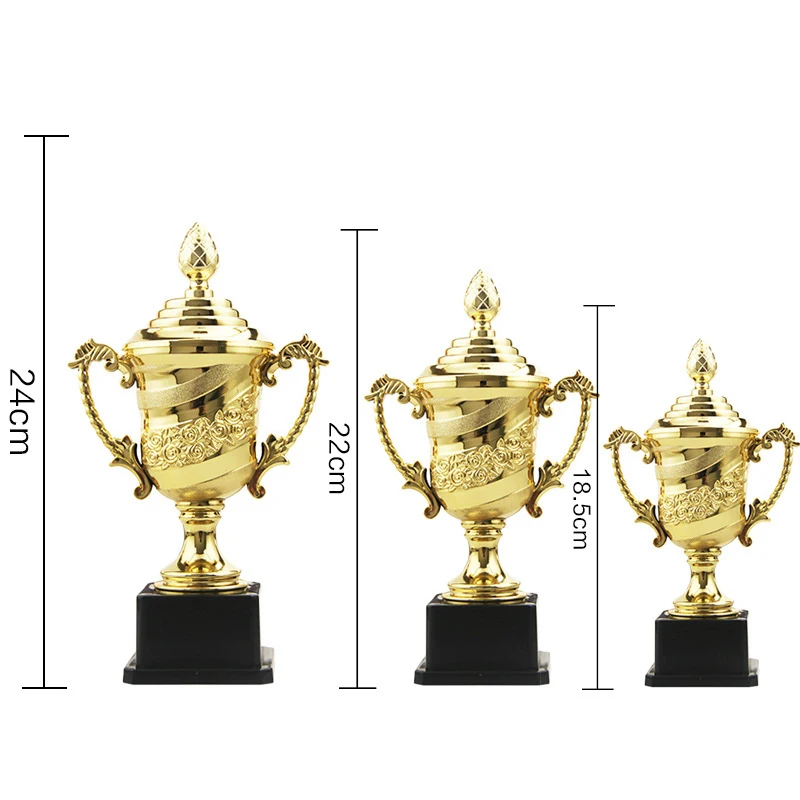 Пользовательские Лига чемпионов трофей Кубок Роза гальваническое золото трофей ремесло сувениры командные соревнования школьные принадлежности для детей награды