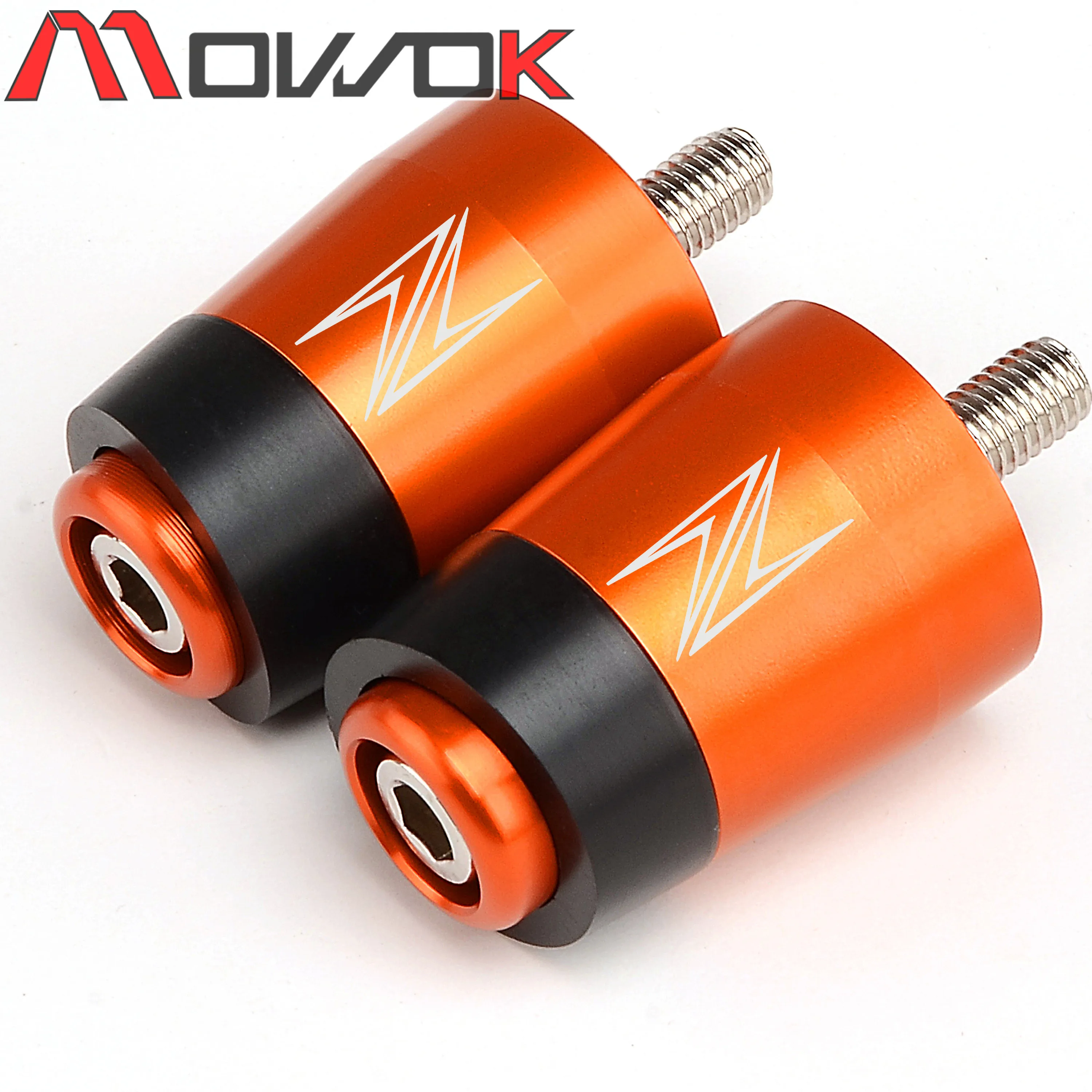 Motorcycle CNC Handle Bar Handlebar Grips Cap End handle Plugs cap For KAWASAKI Z400 Z750 Z800 Z900 Z900RS Z1000 Z1000SX