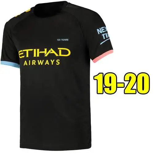 19 20 Горячая Распродажа manchesting город для взрослых Футбол Джерси DE BRUYNE KUN AGUERO G. JESUS SANE Манчестерский город Размер S-4XL Джерси - Цвет: shirt