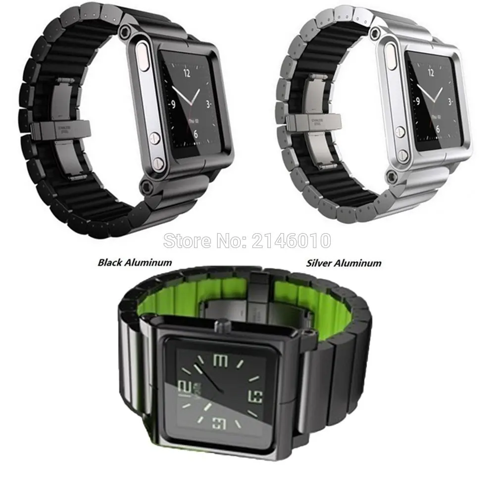 Bracelet de montre multi touch en aluminium et plastique rigide pour iPod  Nano 6 6e | AliExpress