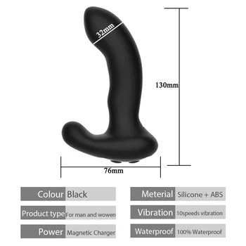 Remote Control Rolling Anal Vibrator Vibrating Prostate Massager Male Butt Plug Prostata Stimulator Anal Sex Toy for Woman & Man 5