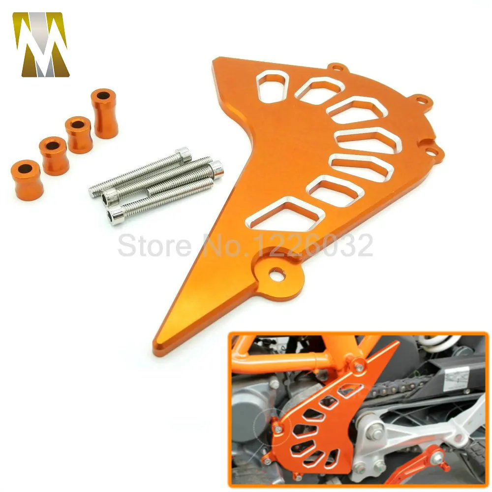 Новая мотоциклетная CNC алюминиевая заготовка передняя Звездочка крышка защита цепи двигателя чехол Защита для KTM DUKE 390 2013
