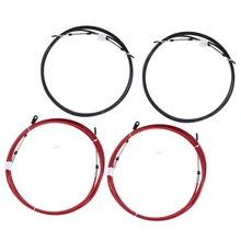 4 комплекта 8 футов Универсальный Морской дроссельной заслонки для Yamaha моторы-красный+ черный