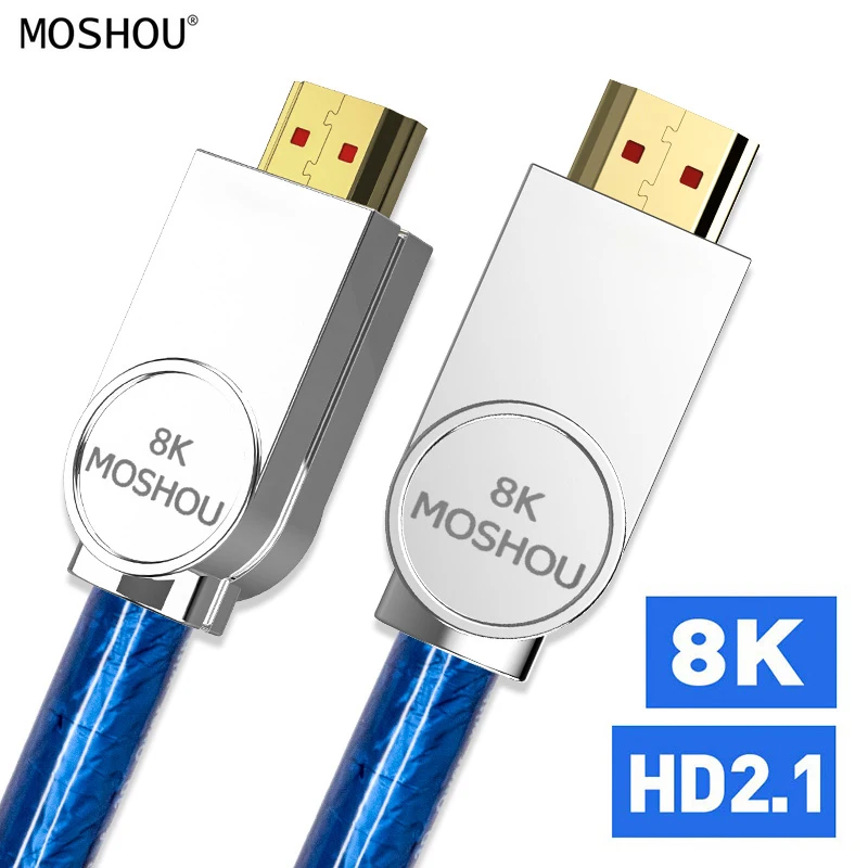 HDMI-compatible Cables 2.1 amplifier 8K 60Hz 4K 120Hz HDR 4:4:4 UHD 48Gbps HIFI ARC 12 Bit 7680*4320 with Audio Video for hdmi cable