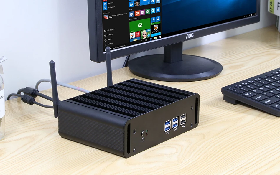 Мини-ПК Windows 10 DDR3 ram Intel Core i7 7500U i5 7200U i3 7100U 4K мини-компьютер HTPC tv Box USB3.0 wifi Настольный игровой ПК