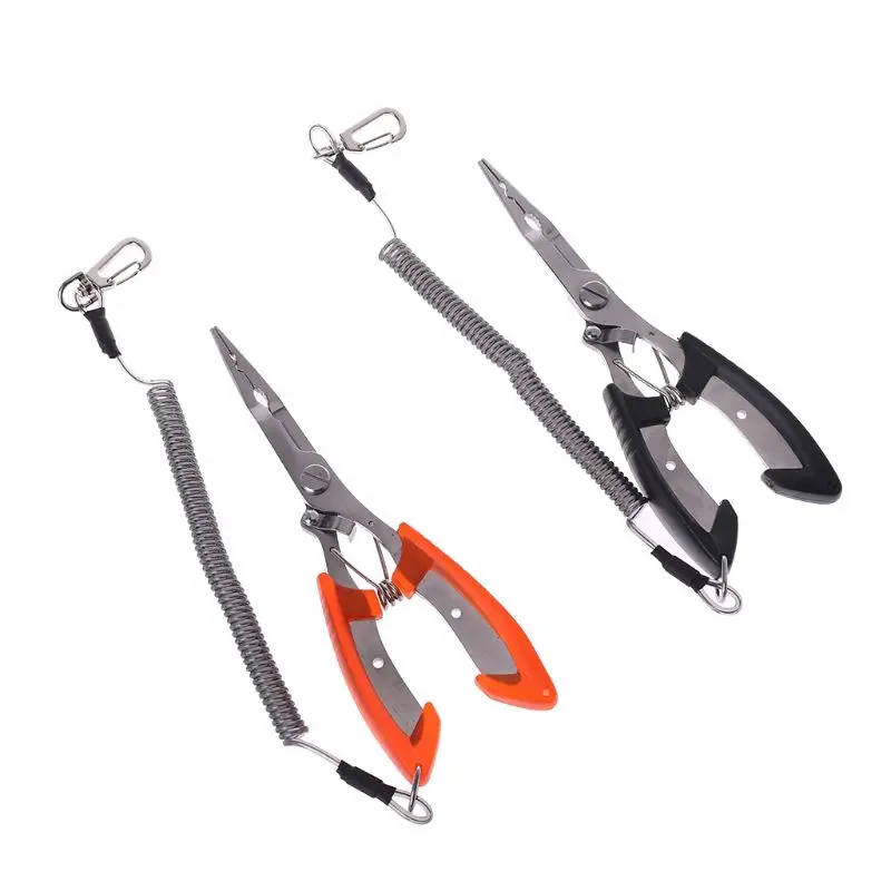 

Fishing Pliers Split Ring Hook Remover Scissors Grips Fish Tackle