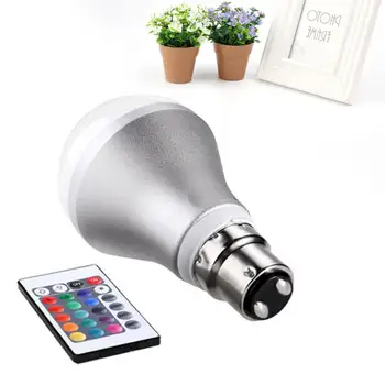 

Dimmable RGB LED Bulb Lamp With Remote Control Household AC 85-265V 5W